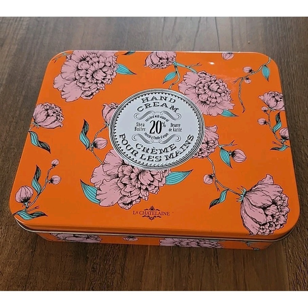 La Chatelaine Hand Cream Trio Tin Gift Set Natural Hand Lotion Made in France